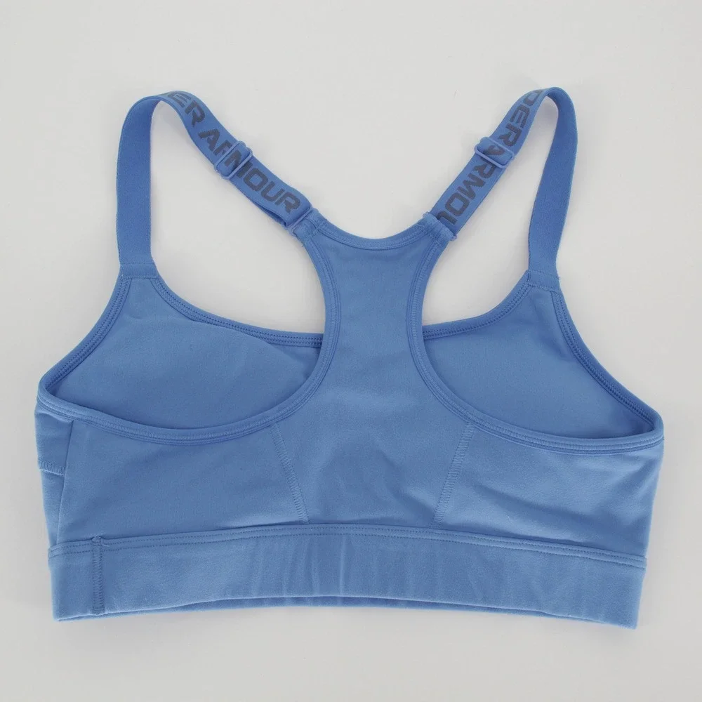 Under Armour Women's‎ Blue Racerback HeatGear Sports Bra Size Small